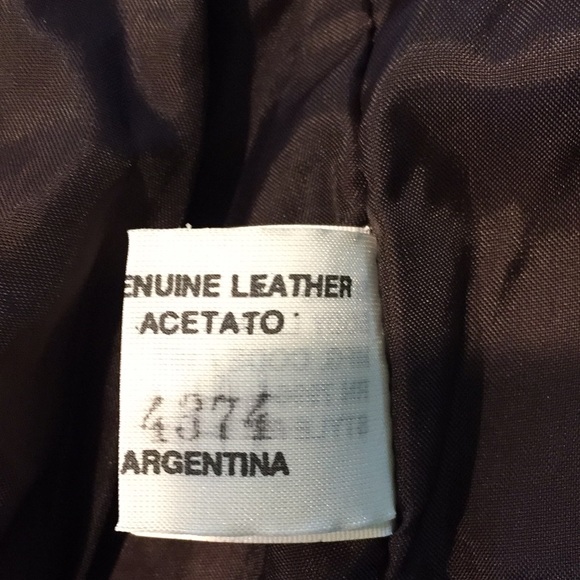 Brown embossed leather removable lining - Picture 7 of 8